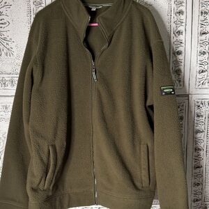 Orvis Fleece Green Mens zip up